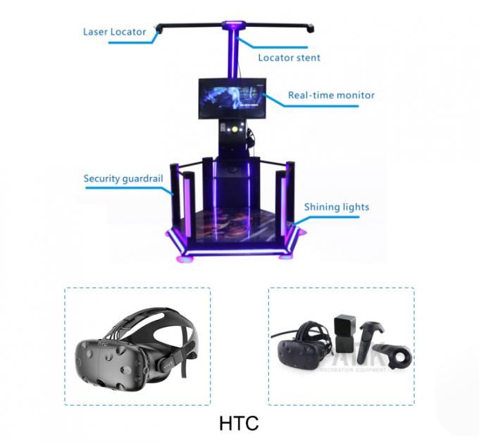 Amusement High End Coin vr loopband met HTC Vive + HTC Vive-apparatuur VR 3/5 virtuele spelers