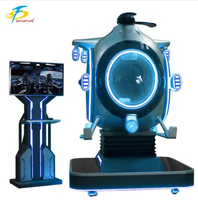 Aanpasbare 9D VR Vluchtsimulator Helikopter Ride Machine | Fun Fighter van SKYFUN – 1 Speler, 55+ Spellen, Thrustmaster Joystick, DPVR Headset, Winkelcentrum & Arcade Gebruik