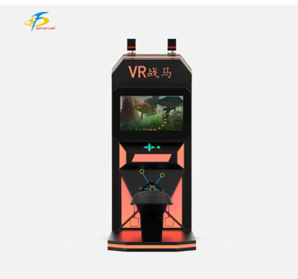 VR Paardrij Simulator – Realistische Zwaaibeweging Stoel, HTC Vive Draadloze VR Headset, 32-inch Monitor