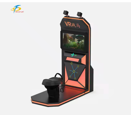 VR Paardrij Simulator – Realistische Zwaaibeweging Stoel, HTC Vive Draadloze VR Headset, 32-inch Monitor