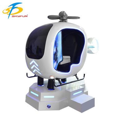 9D VR Vliegtuigvluchtsimulator – Interactieve Helikopter & Vliegtuig VR-game, Beweging in meerdere graden, Joystickbesturing, High-Definition VR-ervaring voor arcades