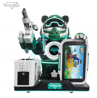 VR Panda Soldier – Geavanceerde Interactieve VR Schietmachine met 7 Spellen, Speelgoeddispenser, Ondersteuning voor Meerdere Betaalmethoden & Aanpasbaar Panda-ontwerp voor Arcadehallen