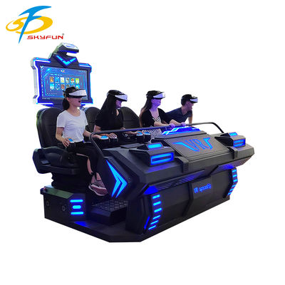 9D VR 4-Zits Bioscoop – Meerdere Personen Immersieve VR Theater met 100+ Films & 15 Interactieve Spellen, Deepoon VR Bril