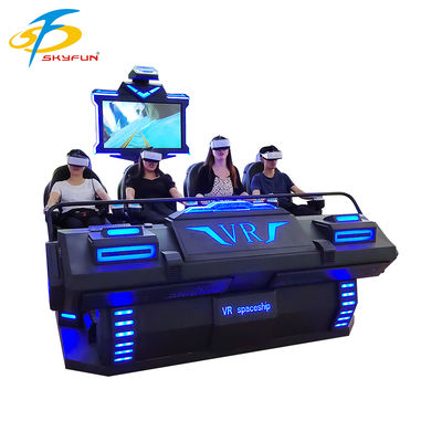 9D VR 4-Zits Bioscoop – Meerdere Personen Immersieve VR Theater met 100+ Films & 15 Interactieve Spellen, Deepoon VR Bril