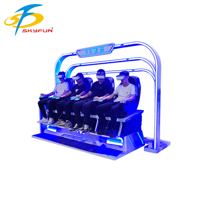 9D VR 4 zitplaatsen Cinema Chair ️ Multi-Person VR Simulator met meer dan 100 films, 15 interactieve games, Deepoon VR-bril