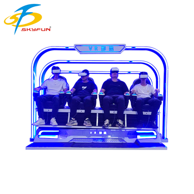 9D VR 4 zitplaatsen Cinema Chair ️ Multi-Person VR Simulator met meer dan 100 films, 15 interactieve games, Deepoon VR-bril