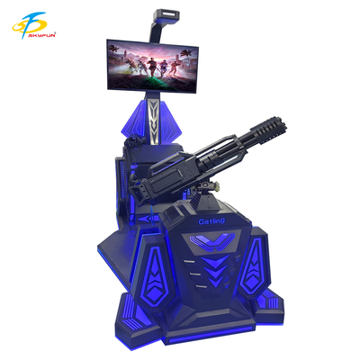 9D VR Gatling Shooting Simulator   HTC Vive VR Gun Game met 42-inch LCD-scherm, 5 spannende games