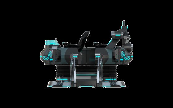 Gepersonaliseerde FUN UFO 5 Seat VR Cinema Simulator∙ Multiplayer 9D VR Motion Ride met DPVR-bril, 32-inch monitor, betrouwbare Sempre Wire Loop & Large Motion System ∙ SKYFUN