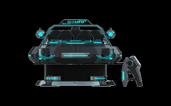 Gepersonaliseerde FUN UFO 5 Seat VR Cinema Simulator∙ Multiplayer 9D VR Motion Ride met DPVR-bril, 32-inch monitor, betrouwbare Sempre Wire Loop & Large Motion System ∙ SKYFUN
