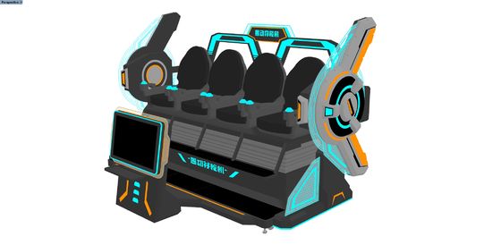 FUN Cinema 4 Seat VR Cinema Simulator∙ Multiplayer 9D VR Motion Ride met groot voorscherm, Splicing Design, DPVR Glasses & Dynamic Special Effects ∙ SKYFUN Manufacturer
