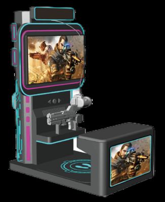 Fun Flyer VR Shooting Simulator. Coin & QR Payment Self-Service, VR Shooting met zitplaatsontwerp, 10+ Games, DPVR E3S Bril & 42-inch Monitor