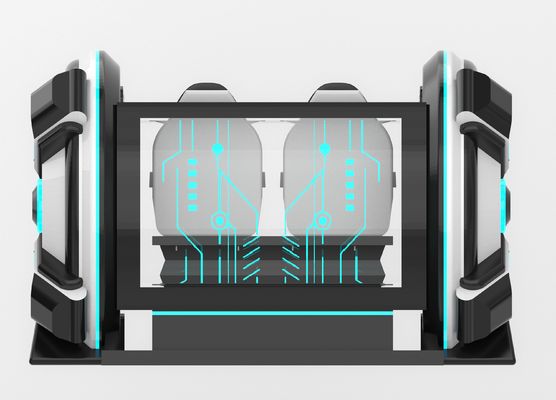 Leuke Tijdmachine 2-zits VR Cinema Simulator | Crank Motion, Glasvezel Design, Dubbele Zitplaats voor Ouders-Kind of Koppels, 56 Spellen, DPVR E3-S & 44-inch Touch Monitor – SKYFUN Fabrikant