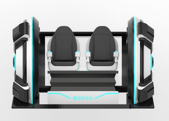 Leuke Tijdmachine 2-zits VR Cinema Simulator | Crank Motion, Glasvezel Design, Dubbele Zitplaats voor Ouders-Kind of Koppels, 56 Spellen, DPVR E3-S & 44-inch Touch Monitor – SKYFUN Fabrikant