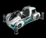 FUN 4 DOF Racing Car Simulator. 4-Axis Motion, Ultra-Large Curved LCD, Logitech G29 stuurwiel, 5 games, 42-inch monitor