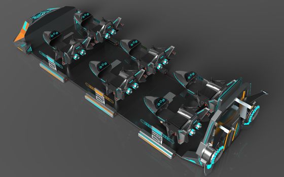Fun Fly Battleship 6 zitplaatsen VR-bioscoop ∙ Individuele actie structuur, uitbreidbare stoelen, groot achterscherm, 55 games, DPVR E3-S bril en 32 inch monitor      SKYFUN fabrikant
