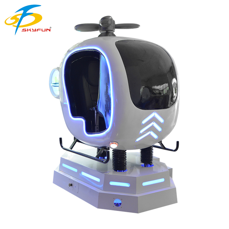 9D VR Vliegtuigvluchtsimulator – Interactieve Helikopter & Vliegtuig VR-game, Beweging in meerdere graden, Joystickbesturing, High-Definition VR-ervaring voor arcades