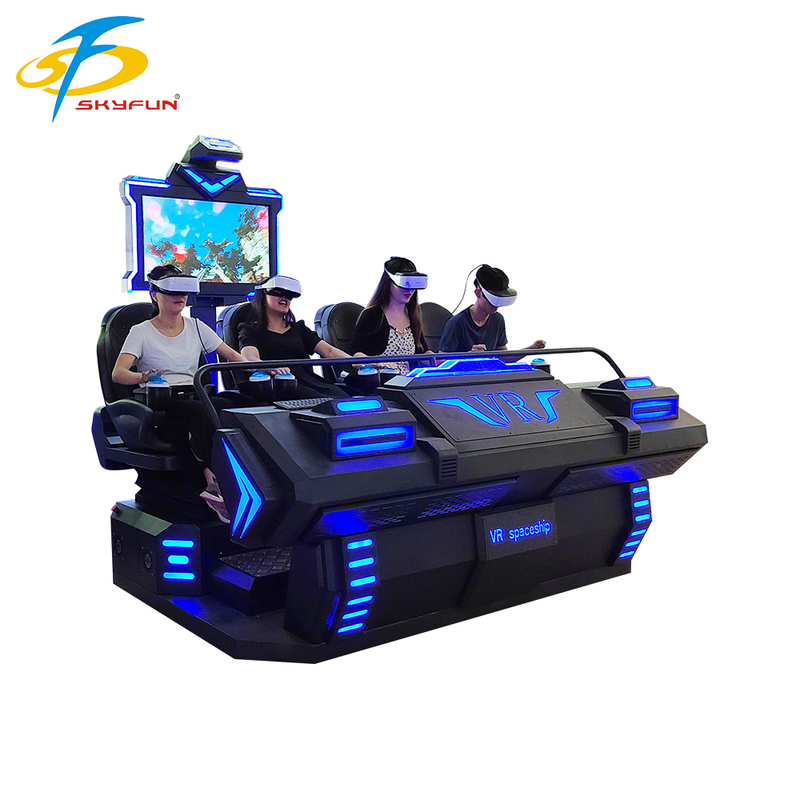 9D VR 4-Zits Bioscoop – Meerdere Personen Immersieve VR Theater met 100+ Films & 15 Interactieve Spellen, Deepoon VR Bril