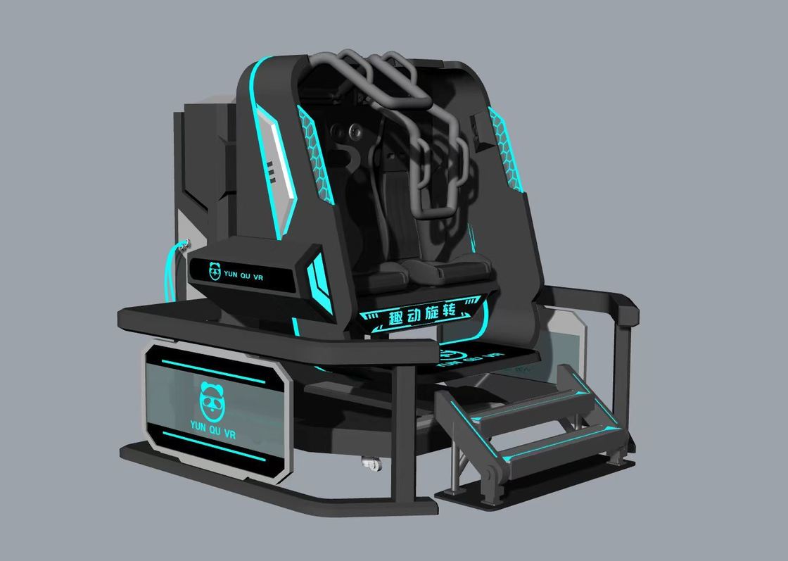 Leuke Rotating Star 2 Seat VR Simulator. 360° Oneindige rotatie, compact ontwerp, 20 games met speciale effecten, DPVR E3S bril en 32 inch monitor