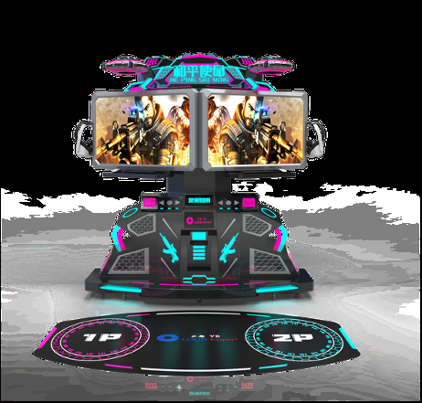 VR Peace Mission Dubbele Stage Interactief Platform | Gekoppelde VR-gevechten, 100+ Spellen, Hoge Resolutie VR-headset, Surround Sound, 42-inch Monitor – SKYFUN Fabrikant