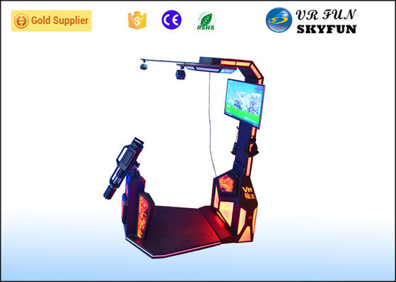 Zwarte/Rode HTC Vive die Flight Simulator, Kanon Virtuele Spelsimulator schieten