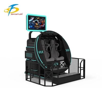 SKYFUN 360° Volledige Rotatie VR Motion Simulator Rit | Meeslepende Virtual Reality Stoel met Dynamisch Platform, AR/VR Game Content, 4K Headset, Bewegingstracking, Haptische Feedback en Multiplayer Ondersteuning