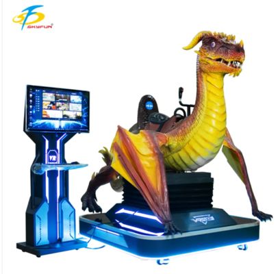 UN Dinosaur 1-Seat VR Cinema Machine met DPVR E3-S-bril, 55 games, Dinosaur Roar Effects, uniek ontwerp voor arcades, winkelcentra, pretparken en amusementscentra