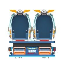 VR Combat & Fun Fly Flight 2 zitplaatsen VR-bioscoop met dynamische bewegingsstoelen, 50+ VR-films, realistische speciale effecten en duurzaam glasvezel voor meeslepend entertainment