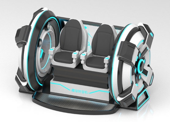 Leuke Tijdmachine 2-zits VR Cinema Simulator | Crank Motion, Glasvezel Design, Dubbele Zitplaats voor Ouders-Kind of Koppels, 56 Spellen, DPVR E3-S & 44-inch Touch Monitor – SKYFUN Fabrikant